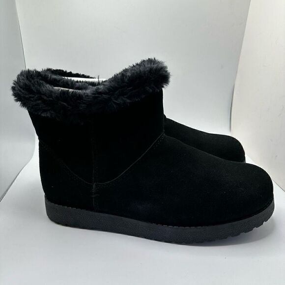 CUSHIONAIRE Cozy Boot 8 BLACK - Picture 1 of 7